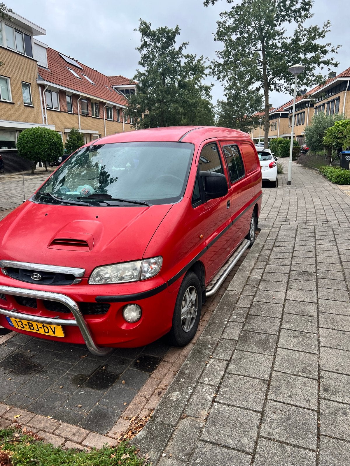 Hyundai H200 2.5 TCI luxe lang DC 2003 Dubbel Cabine, Auto's, Zwart, 4 cilinders, 100 pk, Origineel Nederlands
