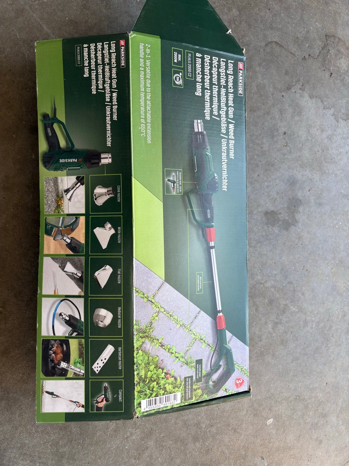 Parkside Onkruidbrander / Heteluchtpistool 2-in-1, Tuin en Terras, Ophalen of Verzenden, Nieuw, Overige soorten