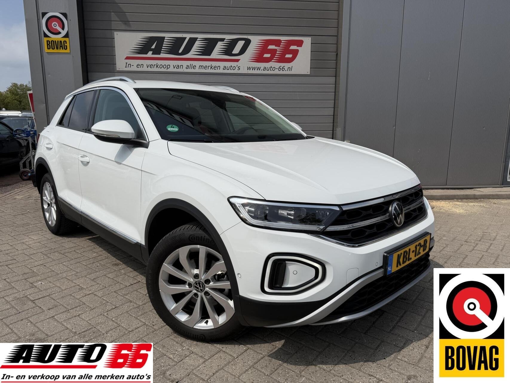 Volkswagen T-Roc 1.5 TSI R-Line 150 pk met trekhaak, Stof, 4 cilinders, Wit, Bedrijf