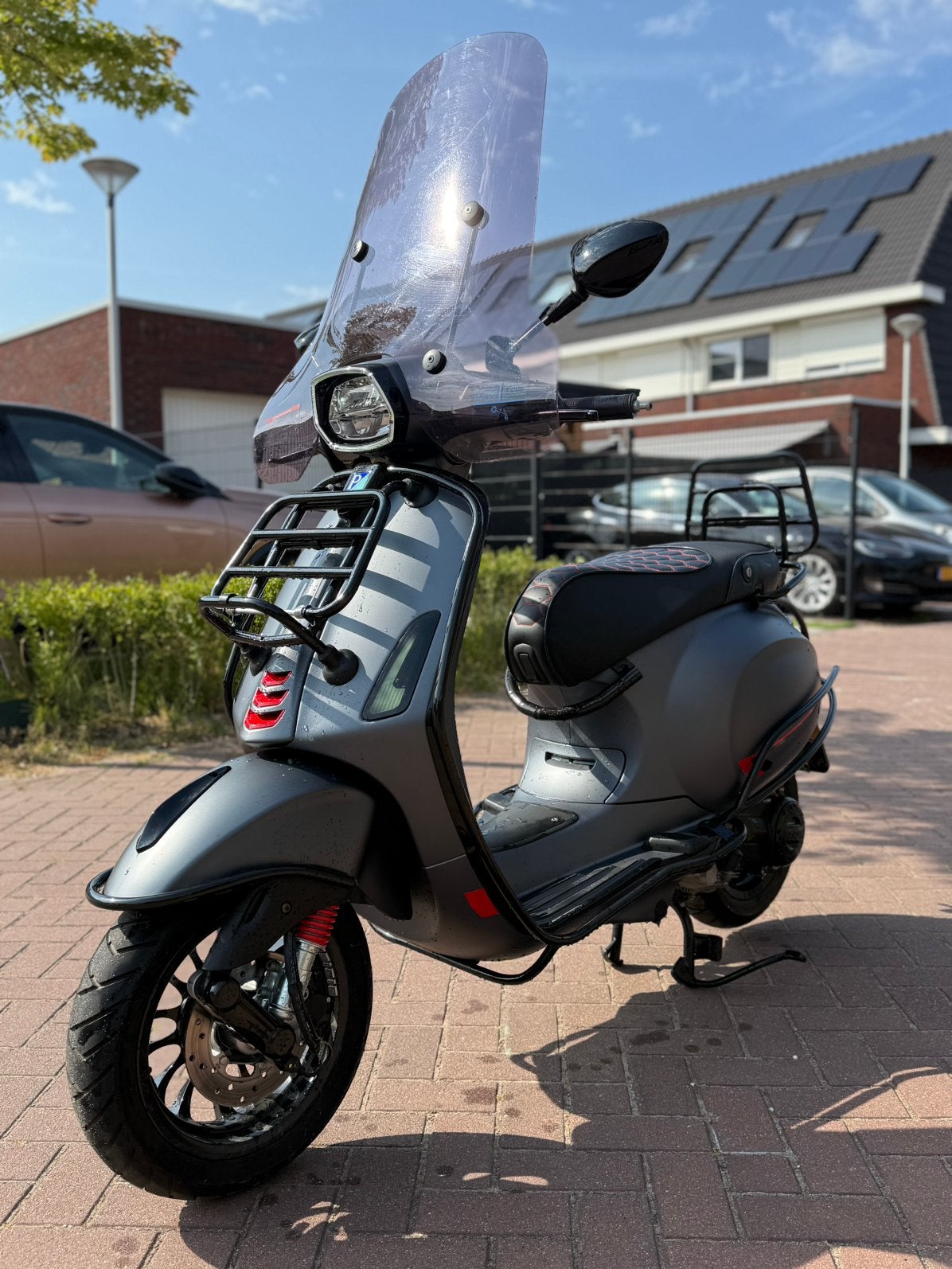 Vespa sprint matgrijs 800km 2020 - zo goed als nieuw, Ophalen, Vespa S, Zo goed als nieuw, Benzine