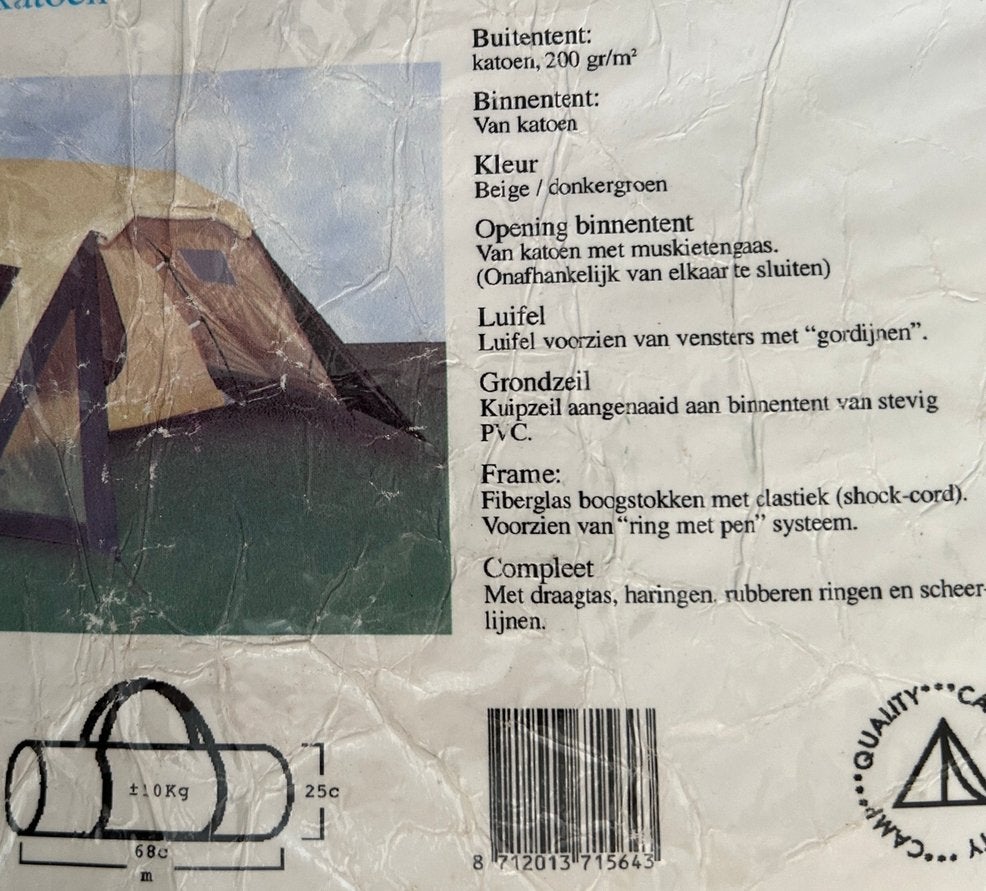 Quality Camp Dome Plus Ruime Tent, Caravans en Kamperen, Ophalen of Verzenden, Gebruikt, Tot en met 3