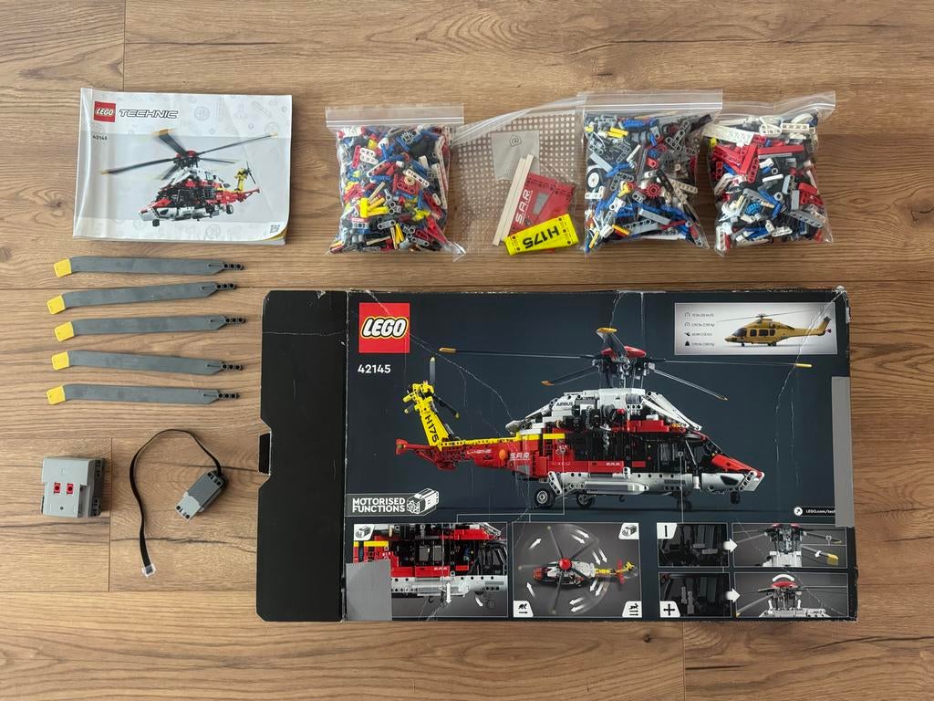 LEGO Technic 42145 Airbus H175 Reddingshelikopter, Ophalen, Gebruikt, Overige merken