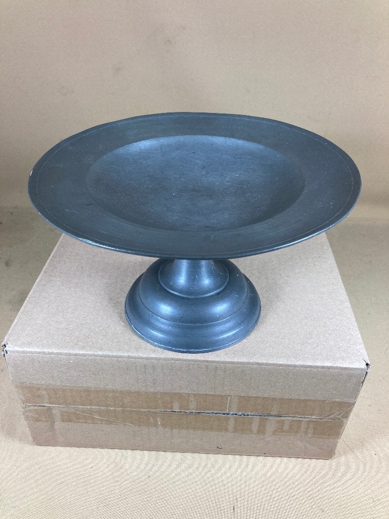 Tinnen tazza schaal op hoge voet, Antiek en Kunst, Ophalen of Verzenden