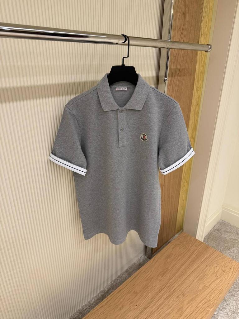 Moncler Polo, Ophalen, Nieuw, Maat 48/50 (M), Grijs