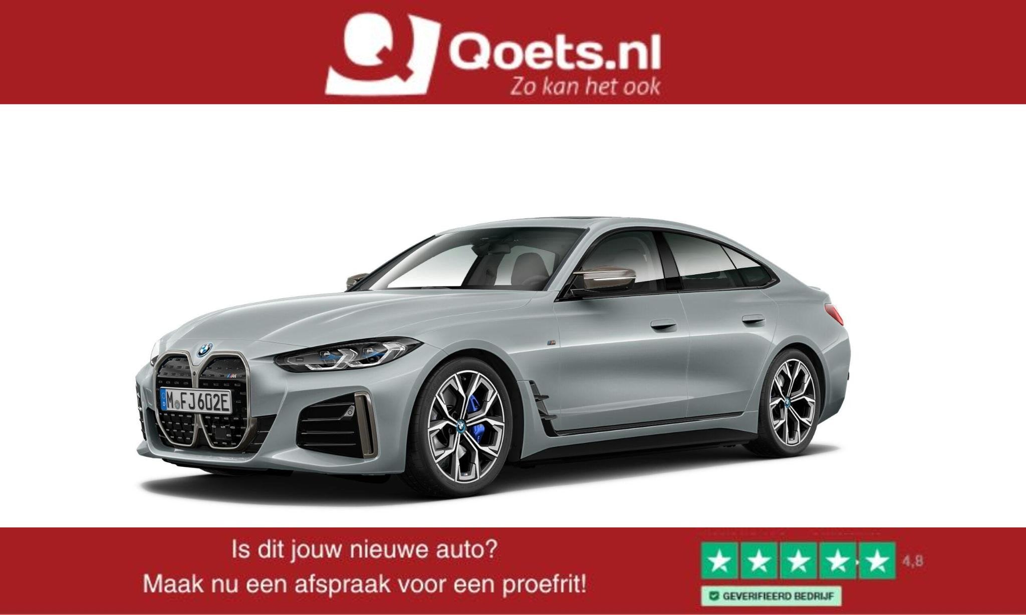 BMW i4 M50 High Executive 84 kWh Panoramadak - Active Cruise, Met garantie (alle), Leder, 2190 kg, 84 kWh