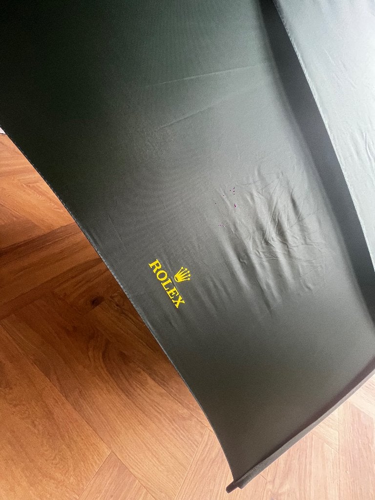 Rolex Golf Paraplu // Collectors Item // Zeer zeldzaam, Ophalen, Gebruikt, Groen
