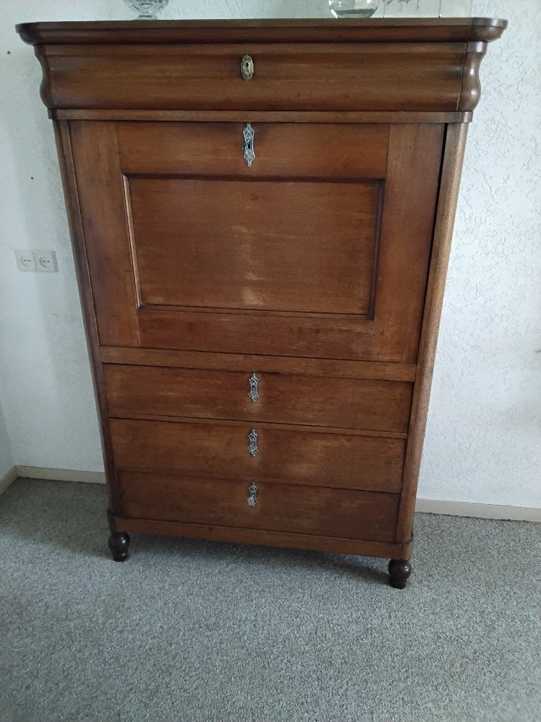 Oude Secretaire kast vintage, Ophalen, Gebruikt