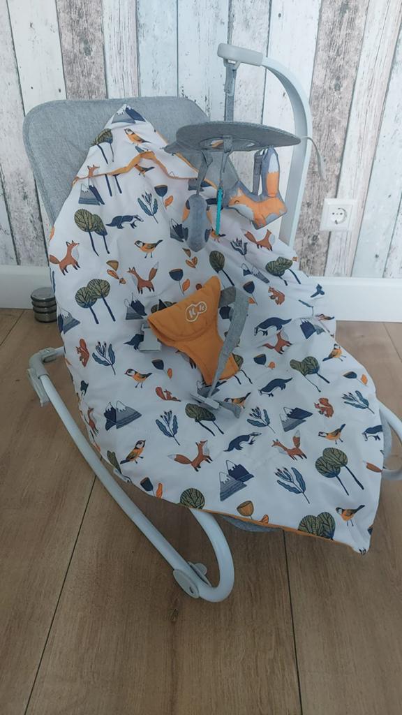 Wipstoeltje Kinderkraft Felio Forest Yellow - Compact & Draa, Verstelbaar, Wipstoel, Zo goed als nieuw, Ophalen