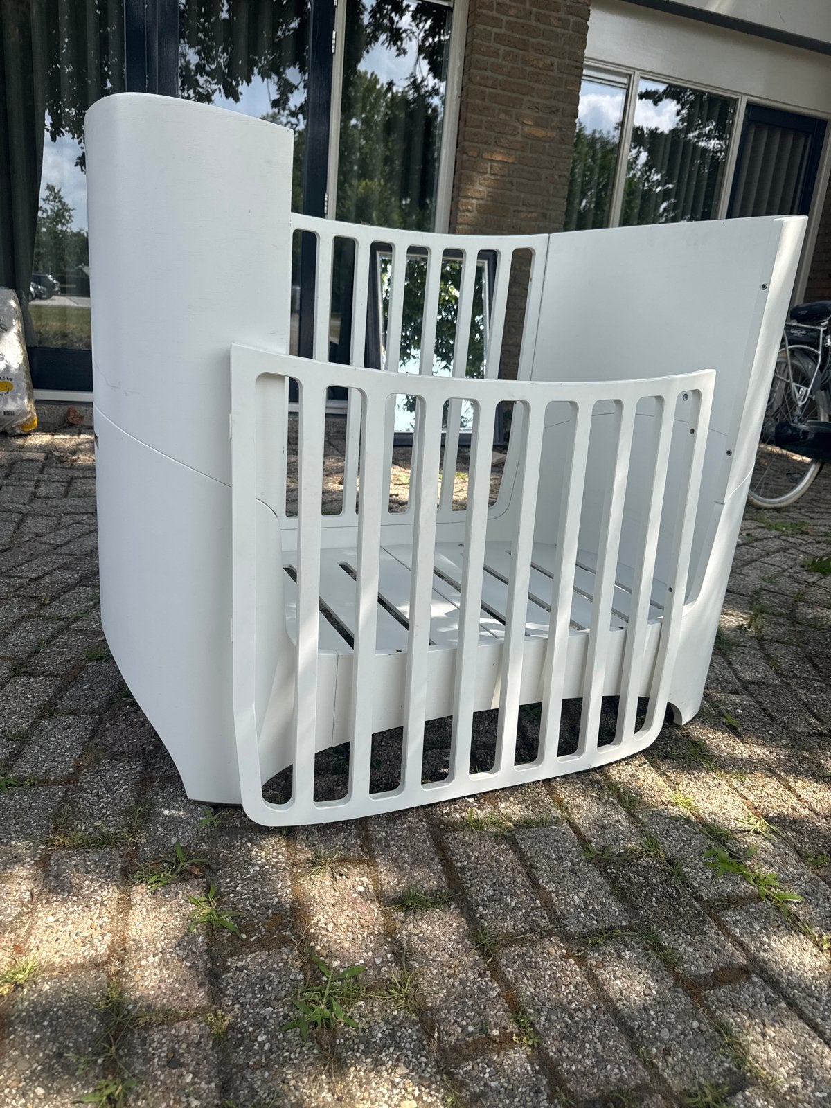 Leander Mee groeibed - Wit - Tot 6 jaar - Zeer goede staat, Kinderen en Baby's, Kinderkamer | Bedden, Ophalen, 70 tot 85 cm, 140 tot 160 cm