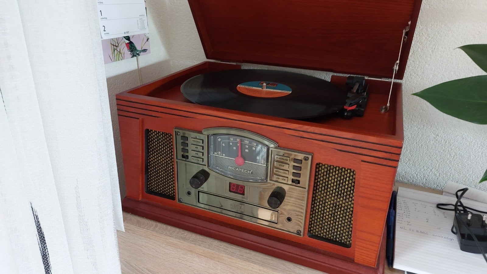 Ricatech RMC350 5-in-1 Muziekcentrum met Platenspeler, Ophalen