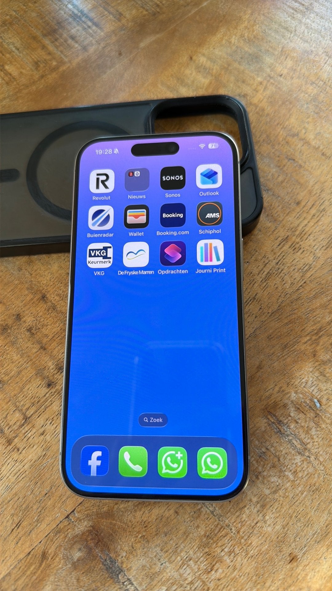 Iphone 15 pro, Telecommunicatie, Mobiele telefoons | Apple iPhone, Ophalen, 128 GB, Zwart, Zo goed als nieuw