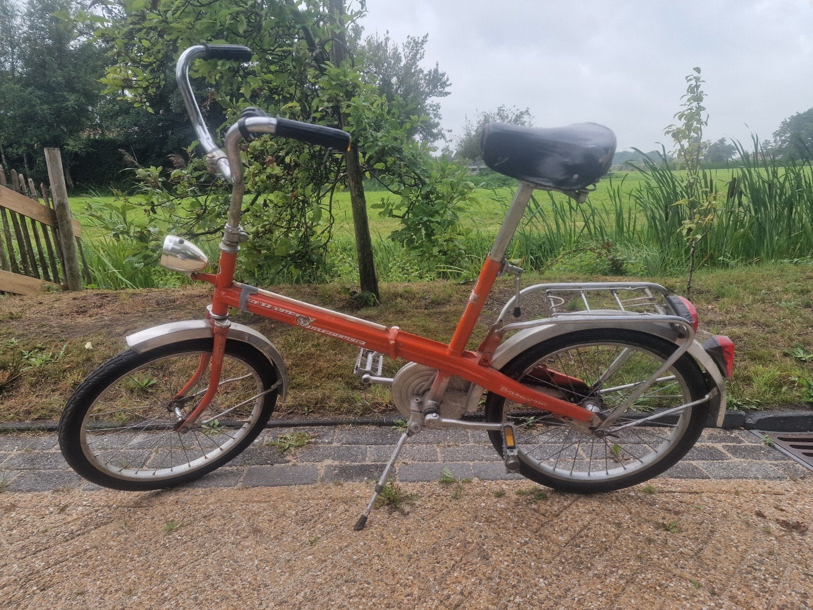 Batavus ABC vintage Intercycle vouwfiets - Oranje, Ophalen, Gebruikt, Batavus, Totaal opvouwbaar