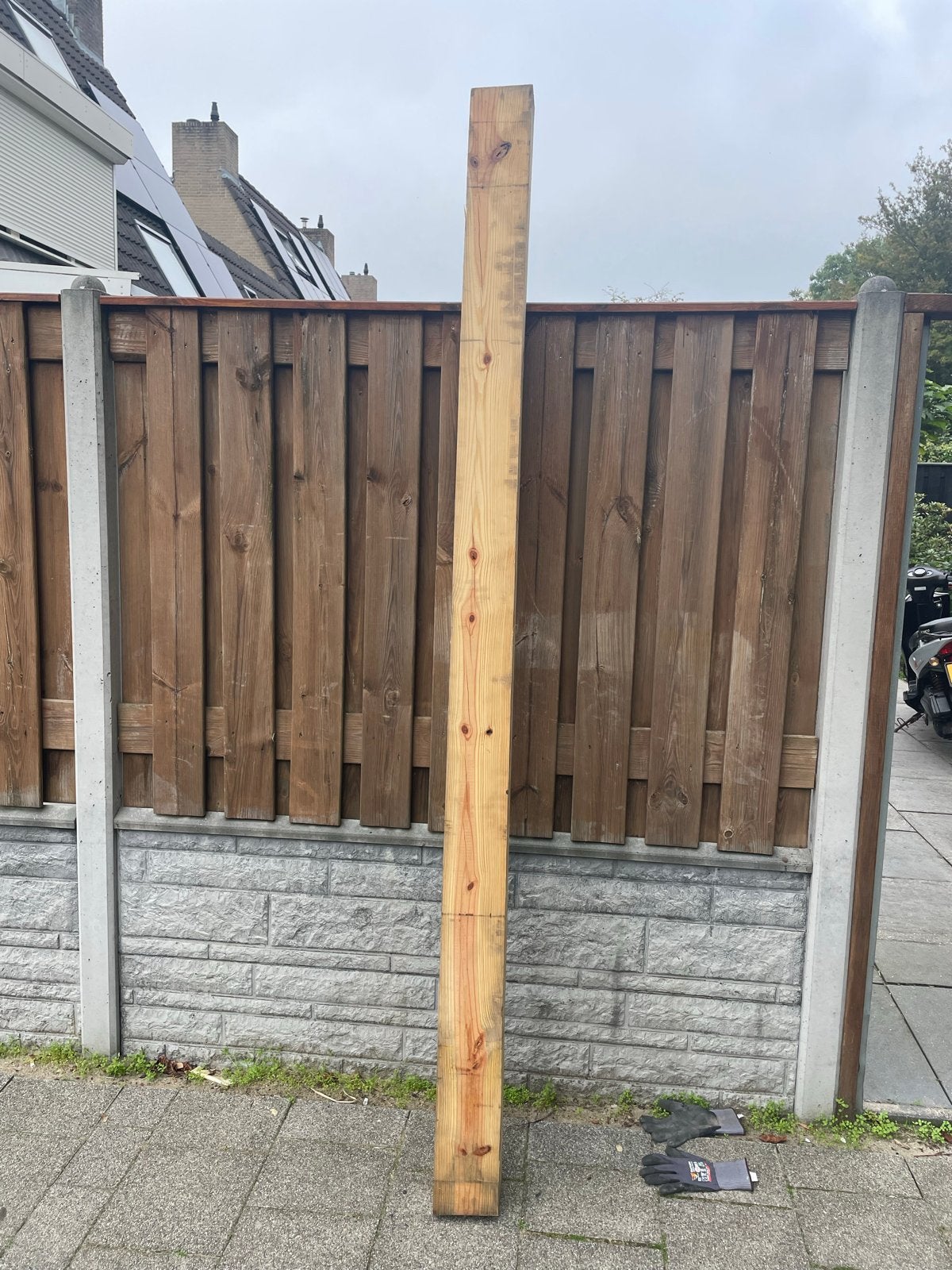 Vuren balken - Zo goed als nieuw, Gebruikt, Ophalen of Verzenden, 200 tot 250 cm, 50 mm of meer