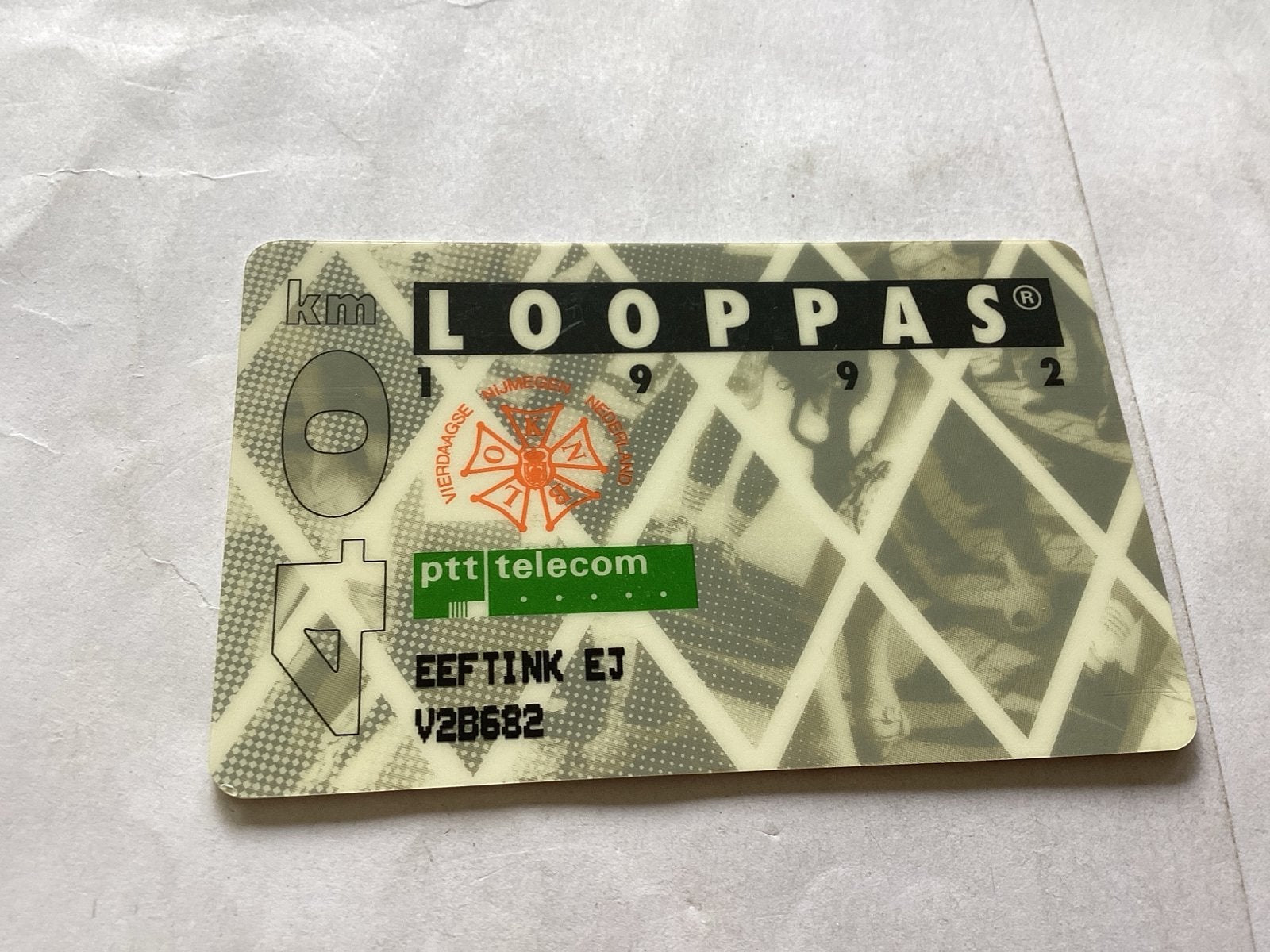 Vintage PTT Telecom Loopas 1992 40 km, Verzamelen, Ophalen of Verzenden, Nederland