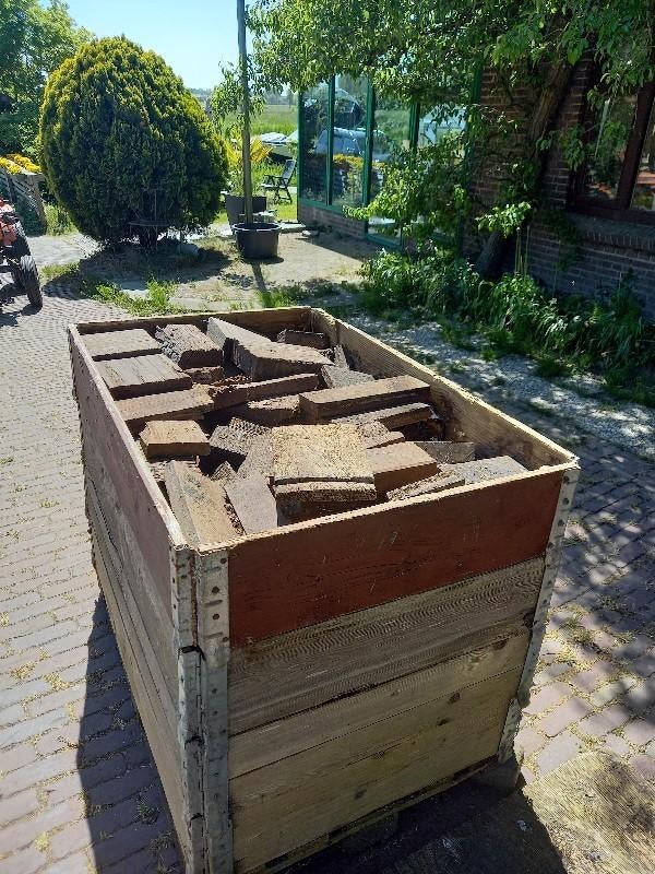 openhaardhout azobe, Minder dan 3 m³, Ophalen, Overige houtsoorten, Blokken