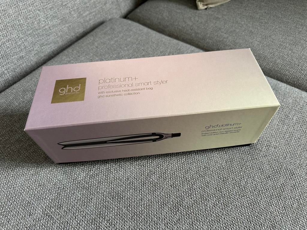GHD platinum+ stijltang rose, Ophalen of Verzenden, Zo goed als nieuw, Krultang of Stijltang