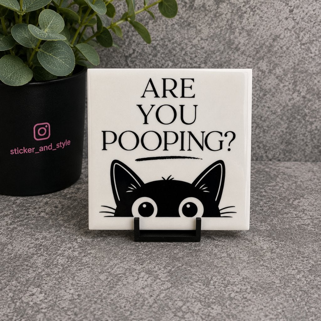 ‍ ARE YOU POOPING?, Huis en Inrichting, Sticker and Style, Sticker and Style, Handgemaakt, Nieuw