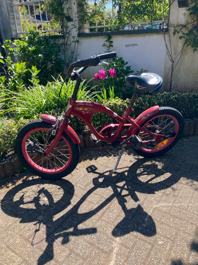 Electra Mini Rodel kinderfiets 16 inch rood, Fietsen en Brommers, Fietsen | Kinderfietsjes, Ophalen of Verzenden, Gebruikt, Terugtraprem