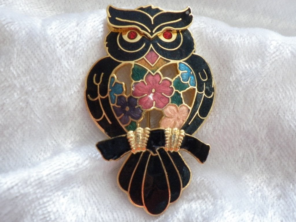 3 Mooie Cloissonnee Broches - Uiltjes, Sieraden, Tassen en Uiterlijk, Antieke sieraden, Verzenden, Overige materialen, Broche