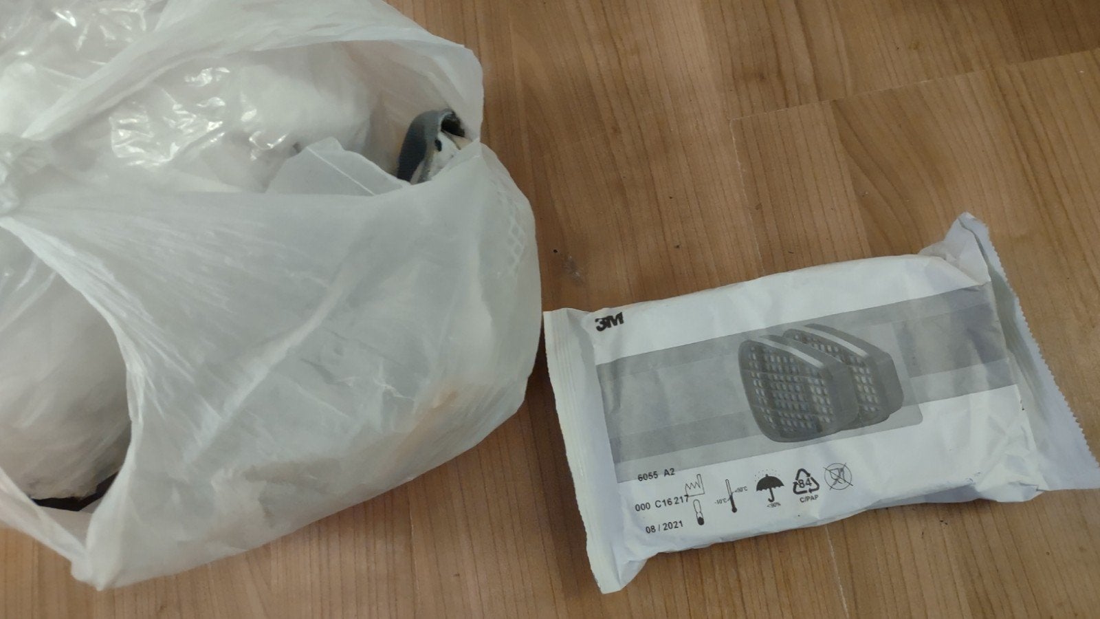 3M 6059 A2 filters voor halfgelaatsmasker