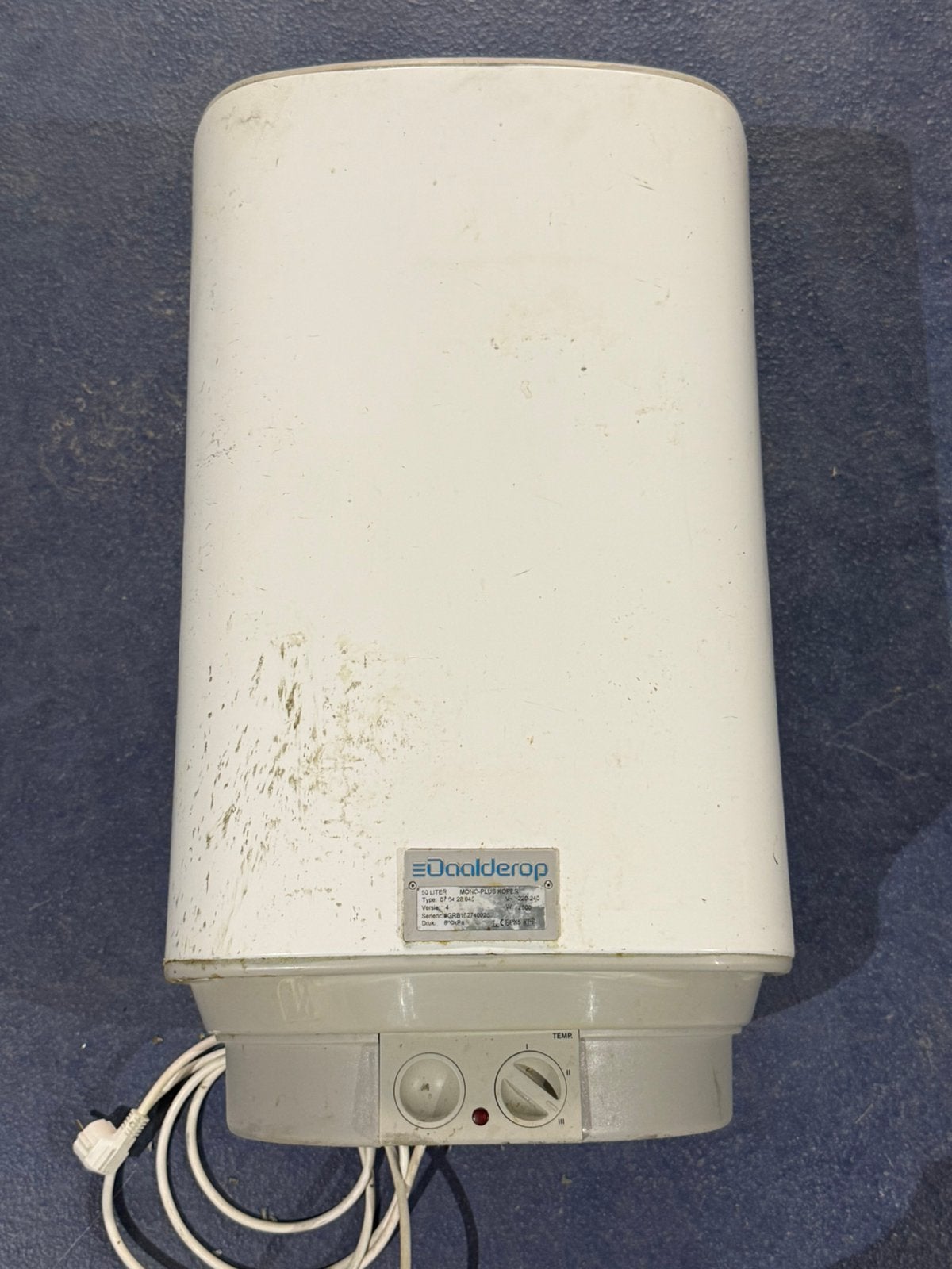 Daalderop Mono-Plus Koper Boiler 50 Liter 2500W, 20 tot 100 liter, Ophalen of Verzenden, Gebruikt, Boiler