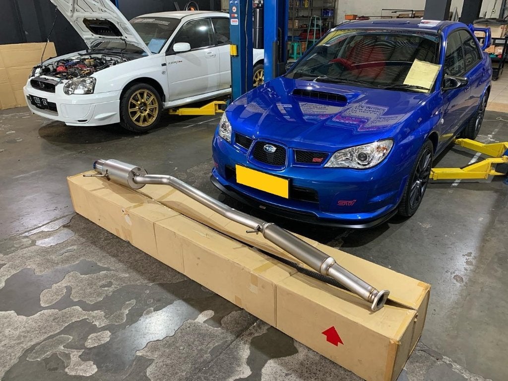 HKS SPEC R titanium uitlaat systeem - Subaru WRX STI 04-07, Ophalen of Verzenden