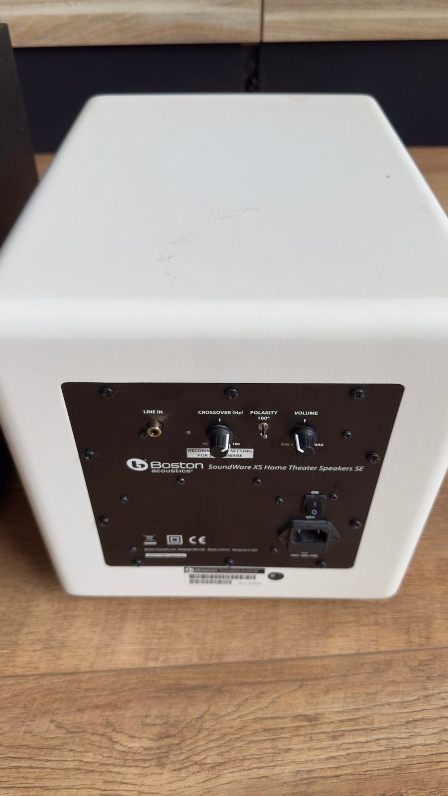 Boston Acoustics SoundWare XS Home Theater Subwoofer, Overige merken, Gebruikt, Subwoofer, Ophalen of Verzenden