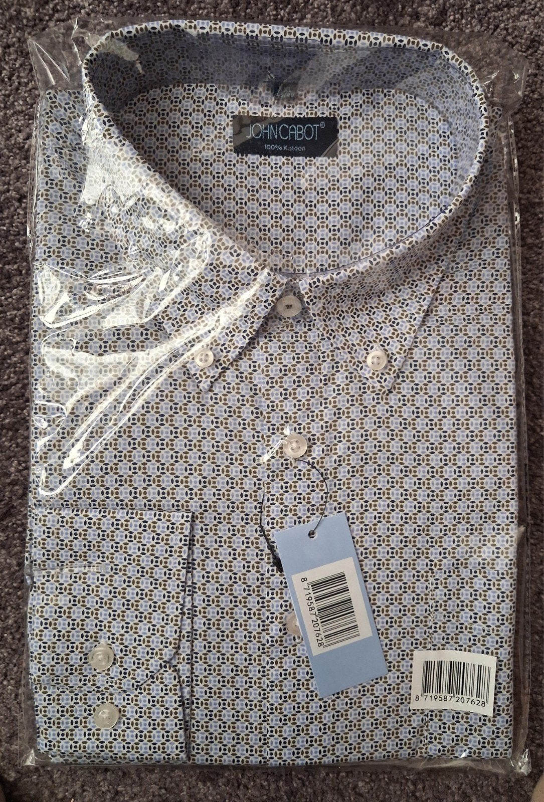 Overhemd John Cabot XXL maat 45-46, Kleding | Heren, Grote Maten, Overhemd, Blauw, Nieuw, Ophalen of Verzenden