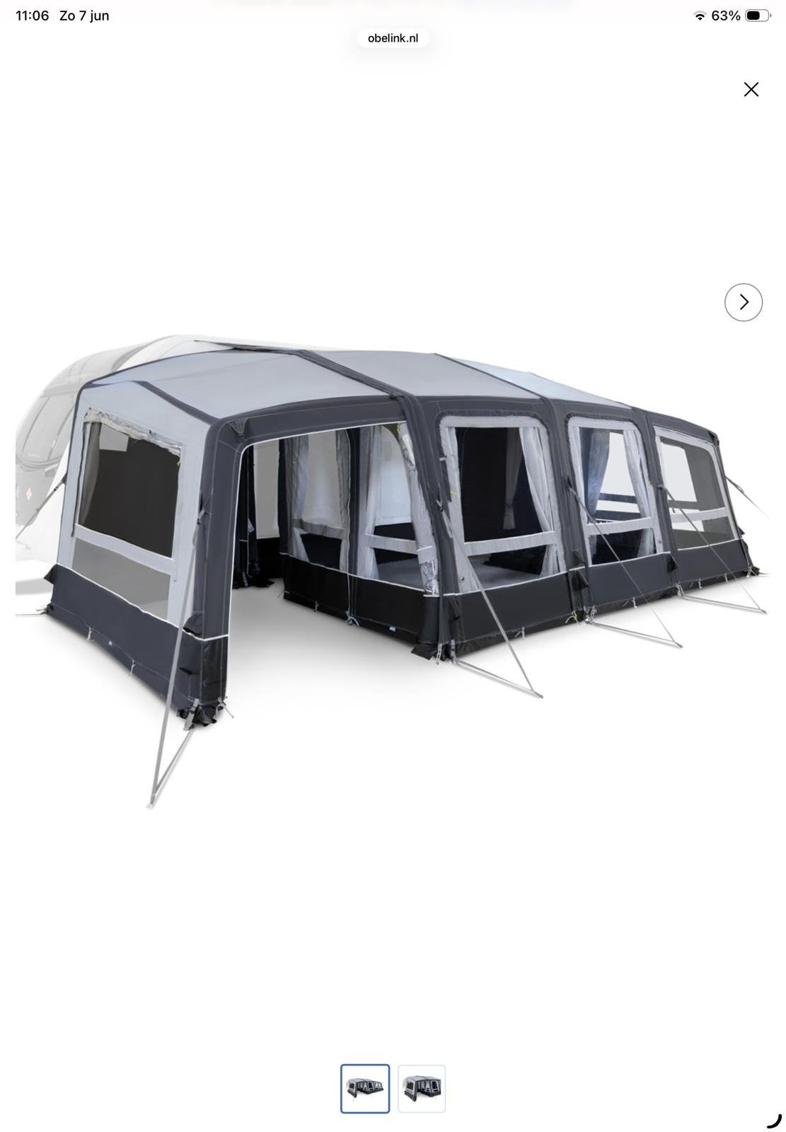 Dometic Grande Air All-Season Extension LH S, Ophalen, Zo goed als nieuw