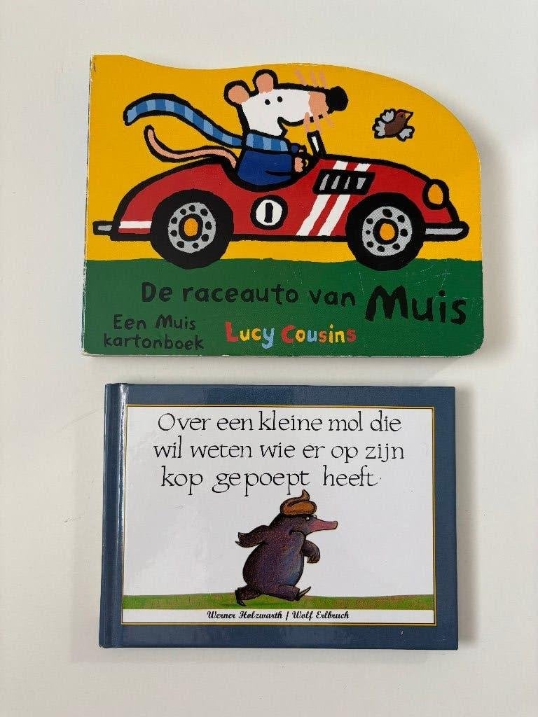 Peuter boekje De raceauto van Muis Lucy Cousins, Gelezen, Fictie algemeen, Jongen of Meisje, Werner Holzwarth / Lucy Cousins