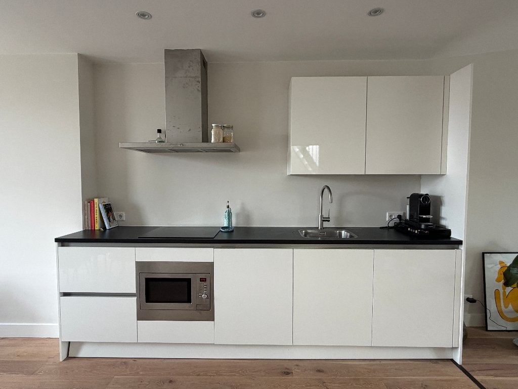 Moderne keuken, Ophalen, Gebruikt, Wit, Enkelwandige keuken