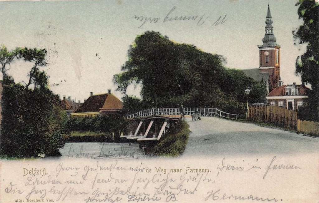 702-410-023 Delfzijl Weg Naar Farmsum, Verzenden, Voor 1920, Groningen