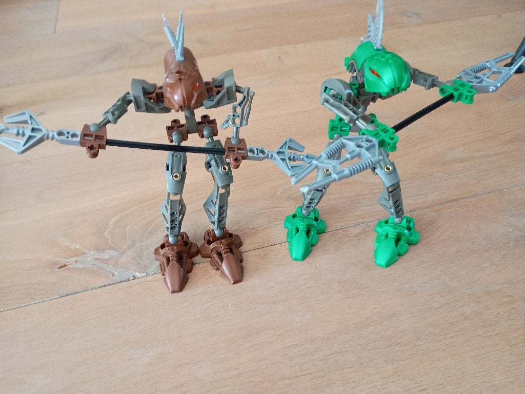Bionicles 8587 & 8589, Gebruikt, Bionicle, Lego, Ophalen of Verzenden