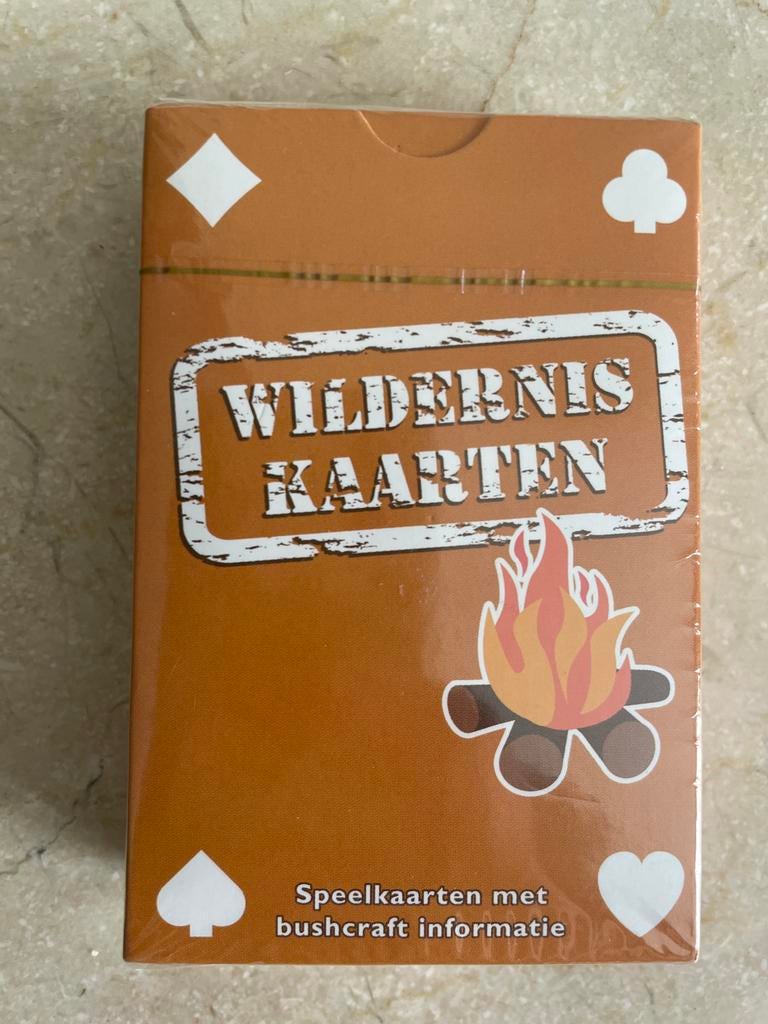 Wildernis Kaarten: Bushcraft & Survival Info Speelkaarten, Een of twee spelers, Ophalen of Verzenden, Nieuw