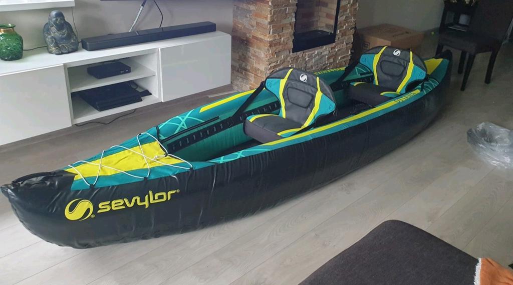 Opblaasbare kano Sevylor Ottowa v2, Watersport en Boten, Kano's, Zo goed als nieuw, Overige typen, Drie personen of meer, Opblaasbaar
