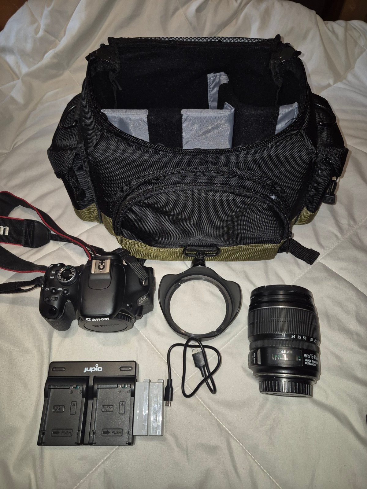 canon eos 600D met 15-85mm lens, Ophalen, Canon, Geen optische zoom