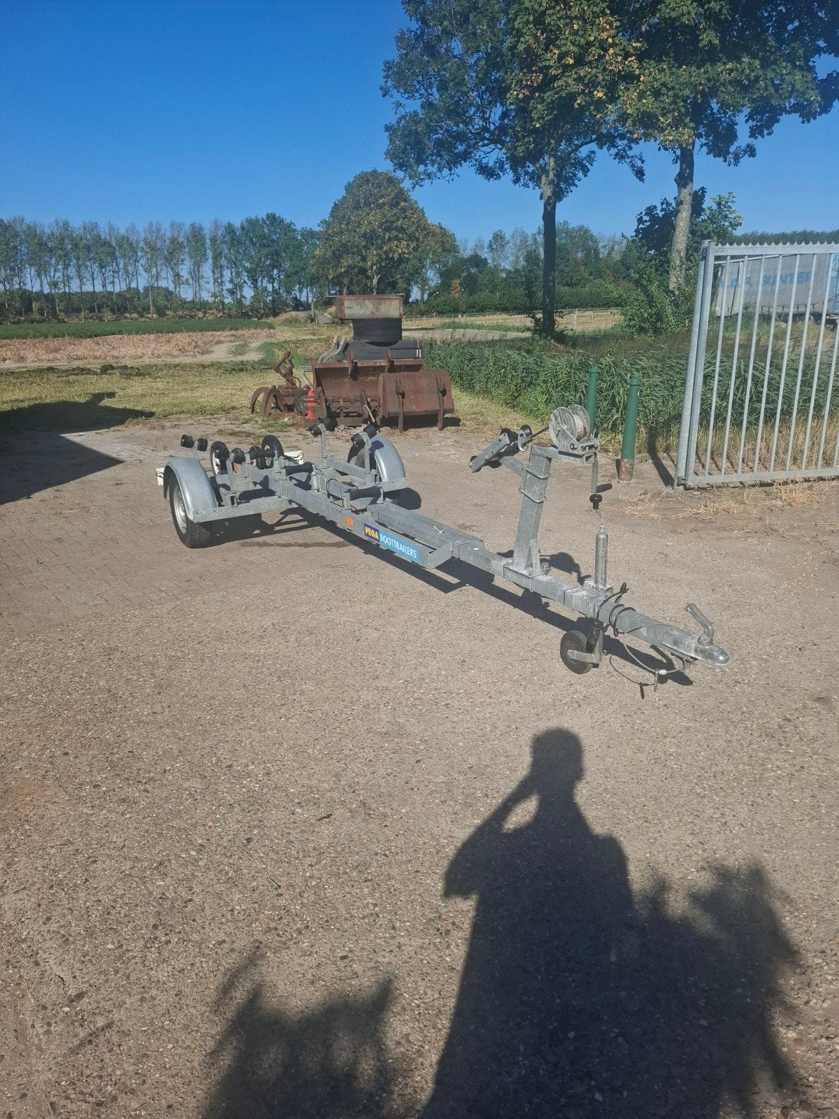 Nette PEGA boottrailer 750kg, Watersport en Boten, Boottrailers, Ophalen, Minder dan 1500 kg, Overige typen, Minder dan 6 meter