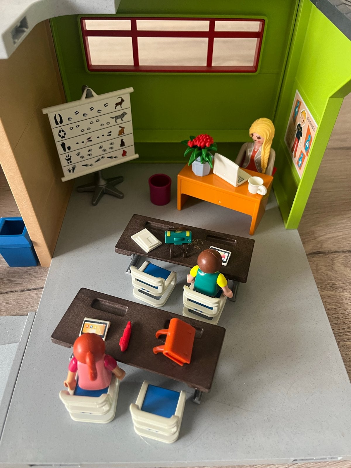 Playmobil 9453 Grote School met Inrichting, Ophalen, Gebouw, Complete set, Zo goed als nieuw