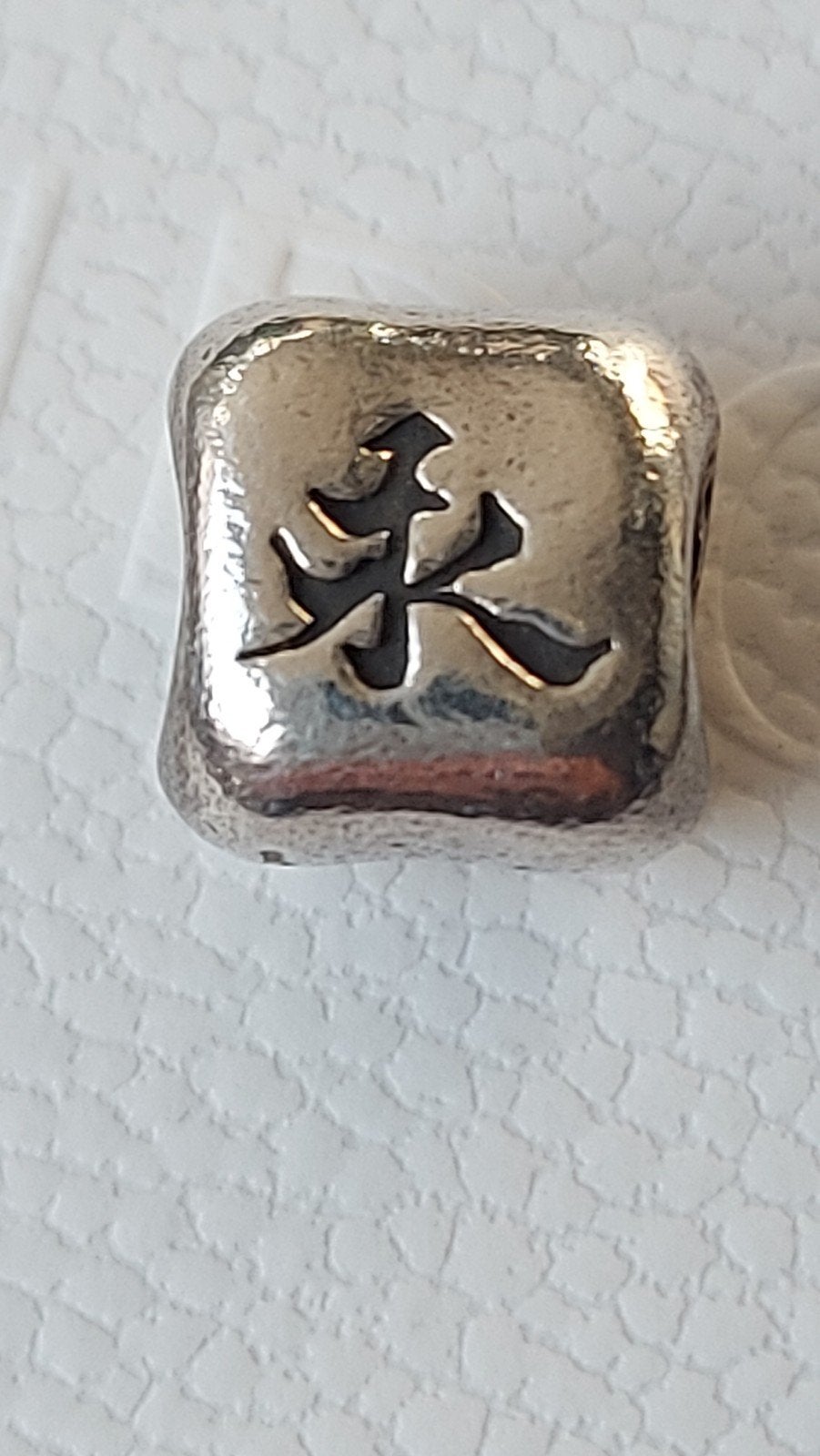 Originele Pandora zilveren bedel chineesteken eeuwigheid, Ophalen of Verzenden, Zo goed als nieuw, Zilver, Pandora