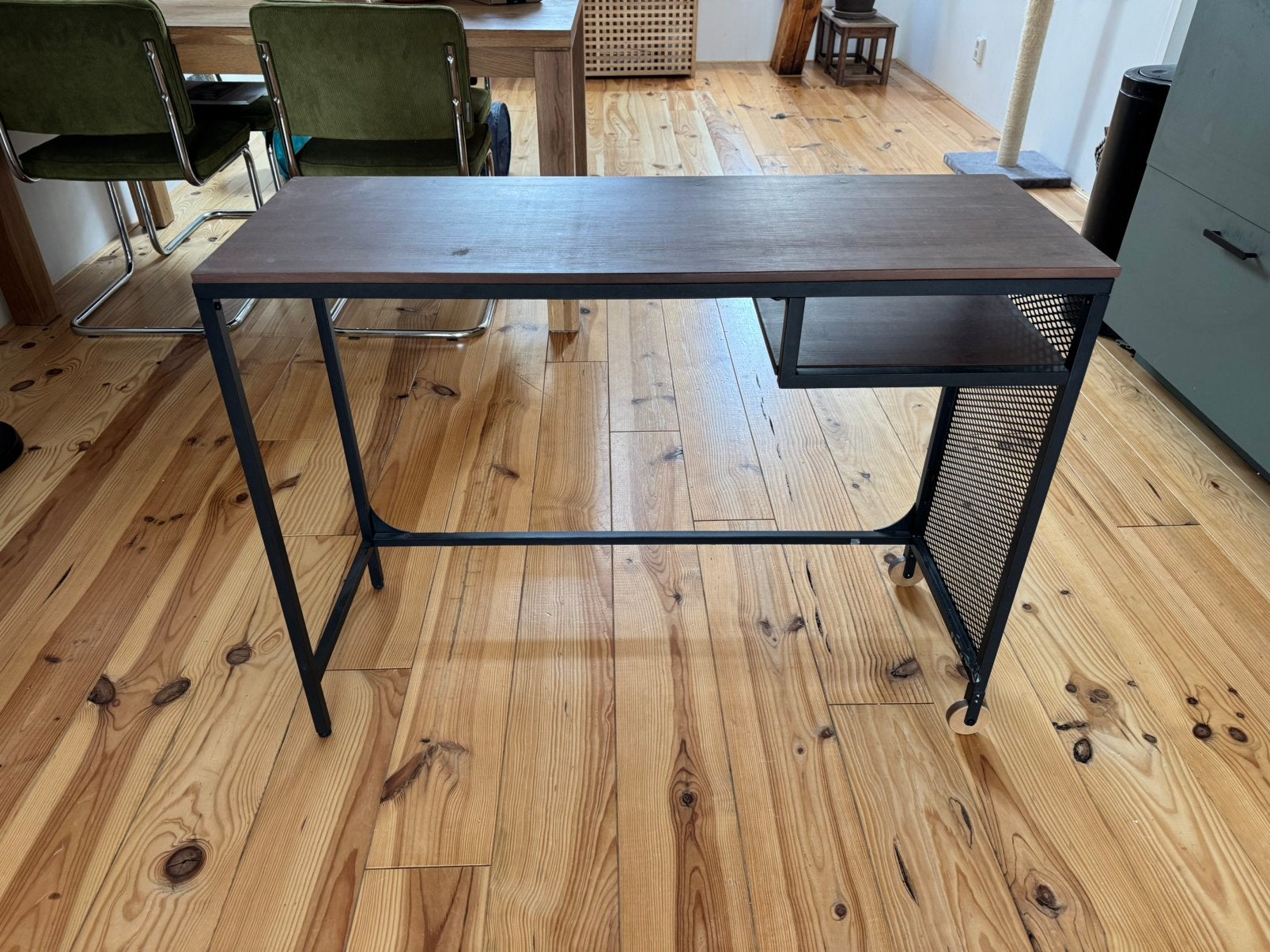 Ikea Fjällbö bureau, Ophalen, Demontabel, Bruin, Zo goed als nieuw