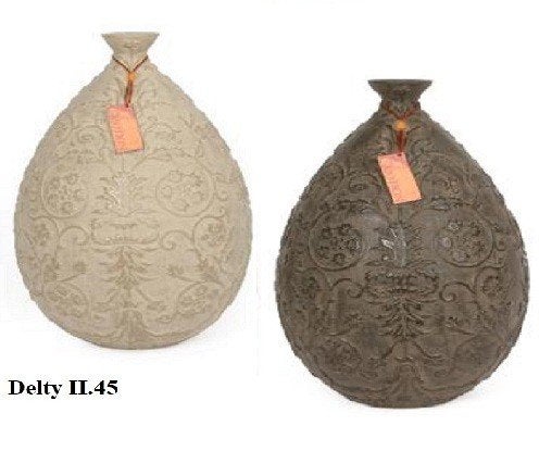 Vaas Delty siervaas kruikmodel beige of bruin, Huis en Inrichting, Verzenden, Nieuw, Beige