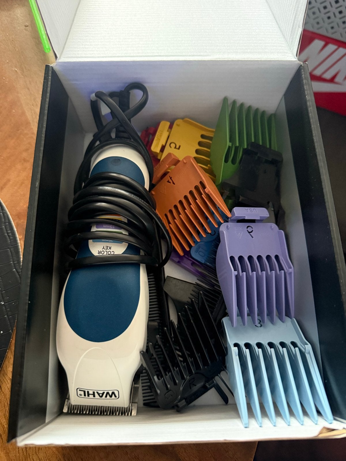 Wahl Color Key Tondeuse met Opzetstukken - Zo goed als nieuw, Ophalen of Verzenden, Zo goed als nieuw, Scheren en Epileren