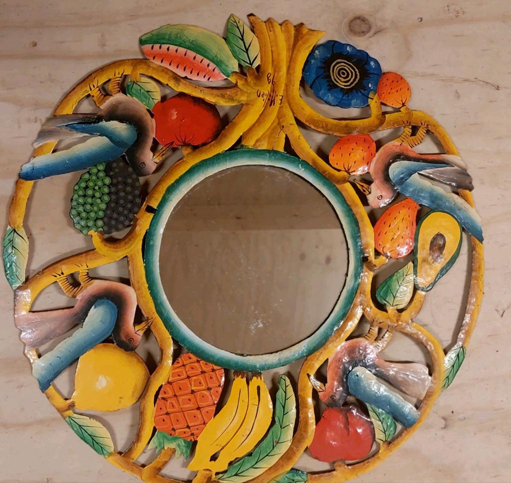 Kleurrijke spiegel, Ophalen, Rechthoekig, Minder dan 50 cm, Minder dan 100 cm