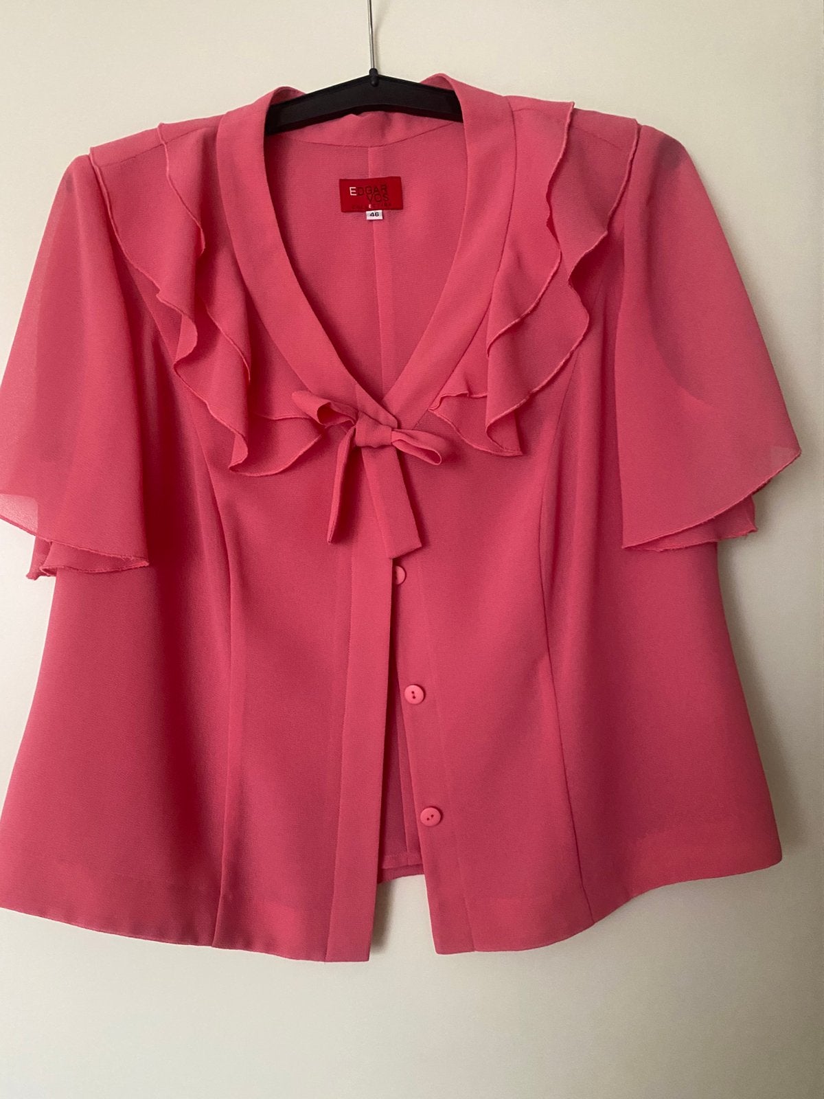 Hele mooie elegante blouse maat 46 roze van Edgar Vos, Ophalen of Verzenden, Zo goed als nieuw, Roze
