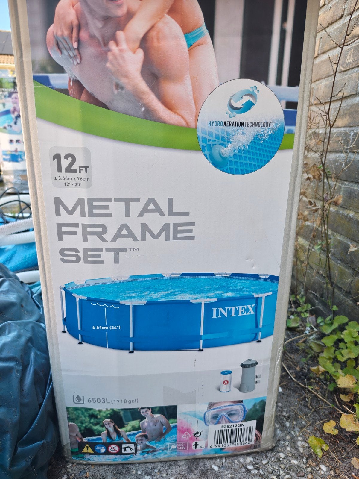 Zwembad Intex Metal Frame Set met complete accessoires, Ophalen, Gebruikt, Minder dan 80 cm, Rond