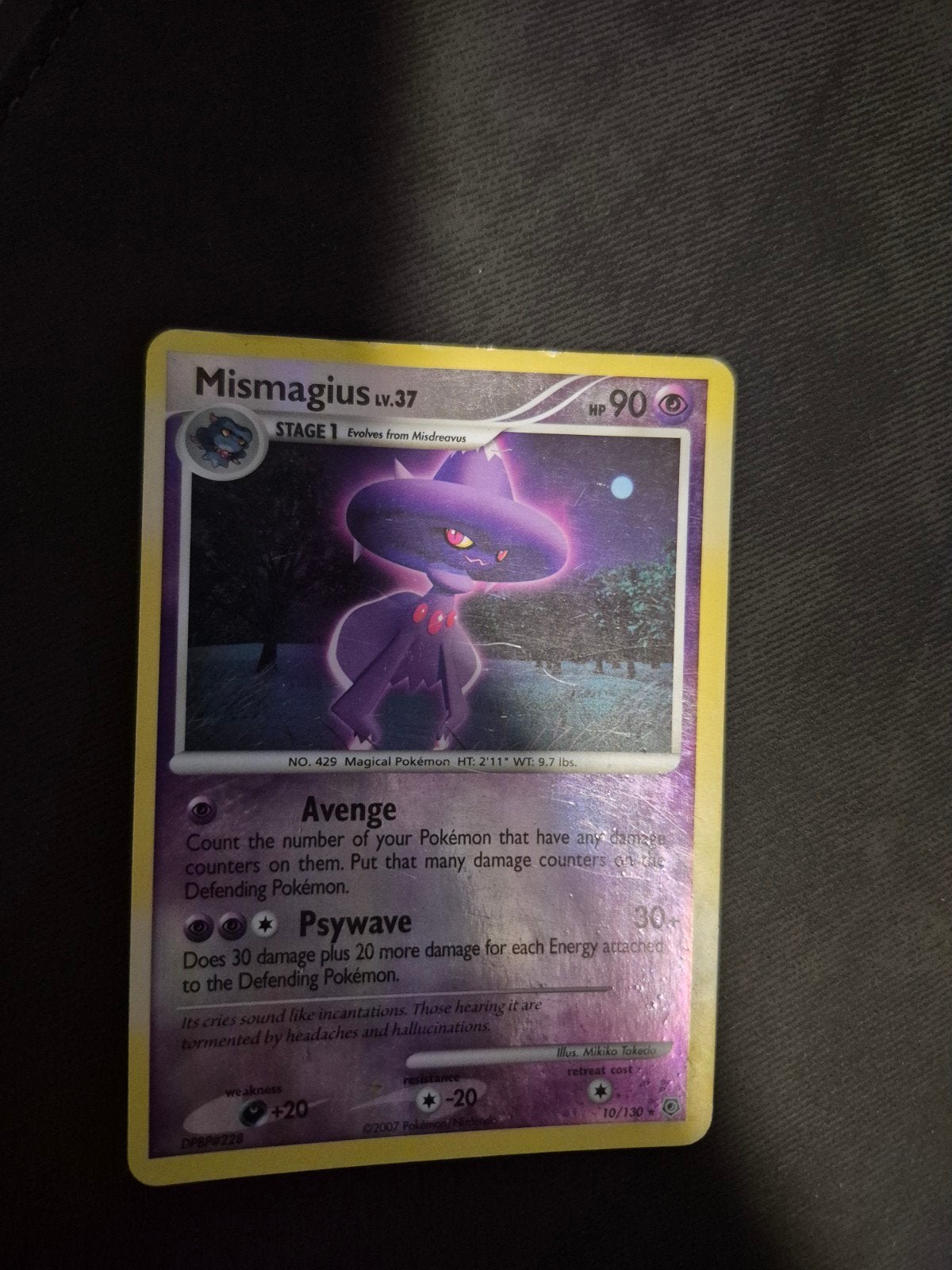 Mismagius 10/130 Reverse Holo, Ophalen of Verzenden