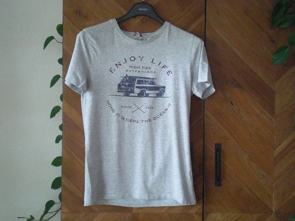 Leuk Shirt van Hema. Maat M, Hema, Maat 48/50 (M), Ophalen of Verzenden, Grijs