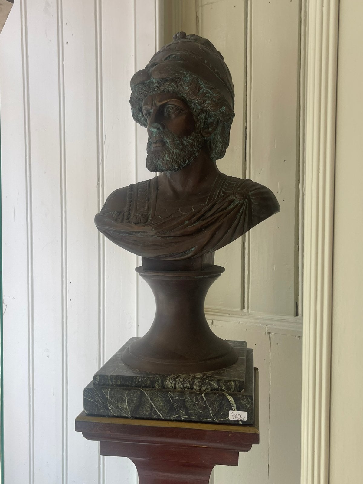 Bronzen buste griek ajax, Ophalen of Verzenden