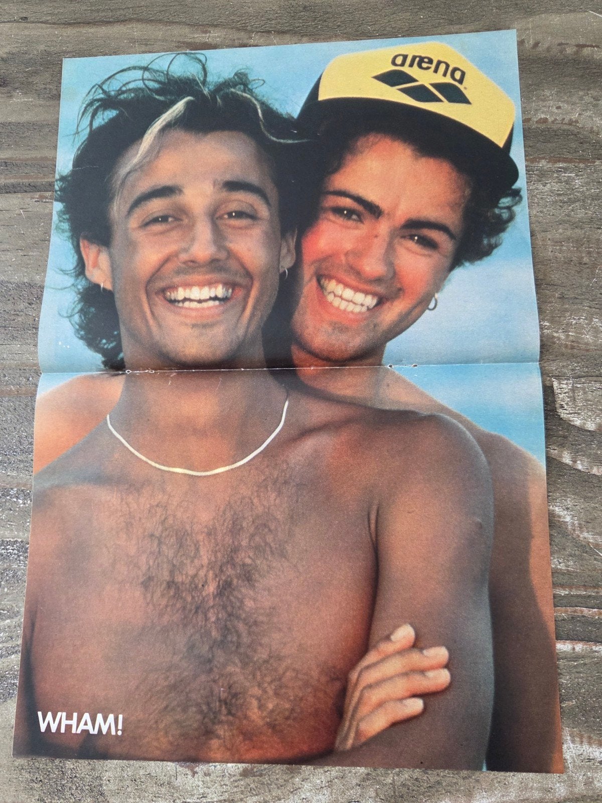 Wham! Poster - George Michael & Andrew Ridgeley, Ophalen of Verzenden, Zo goed als nieuw, A1 t/m A3, Muziek