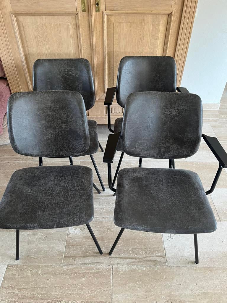 4 eetkamerstoelen Bodilson, Ophalen, Gebruikt, Zwart, Vier
